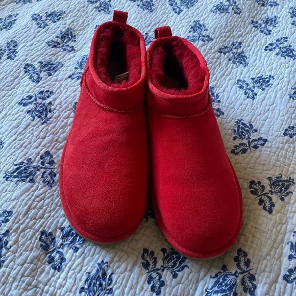 UGG | Shoes | Red Ultra Mini Uggs | Poshmark